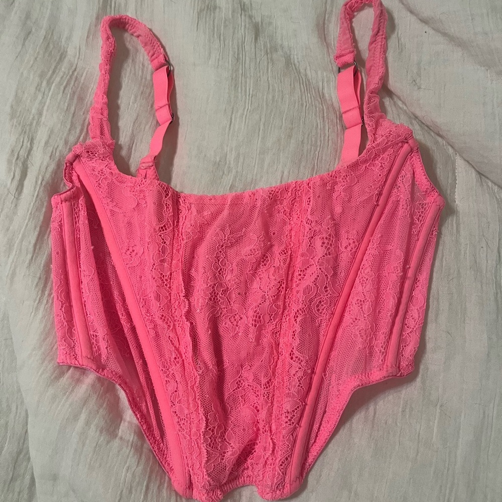 Urban Outfitters Pink Corset Top